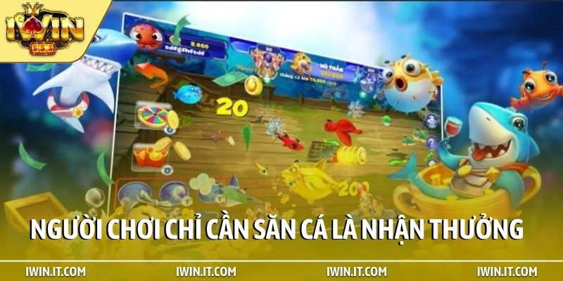 Người chơi chỉ cần săn cá là nhận thưởng
